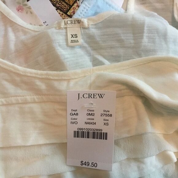 NWT. J. Crew Women’s XS Sleeveless Top in Cream - Picture 4 of 8